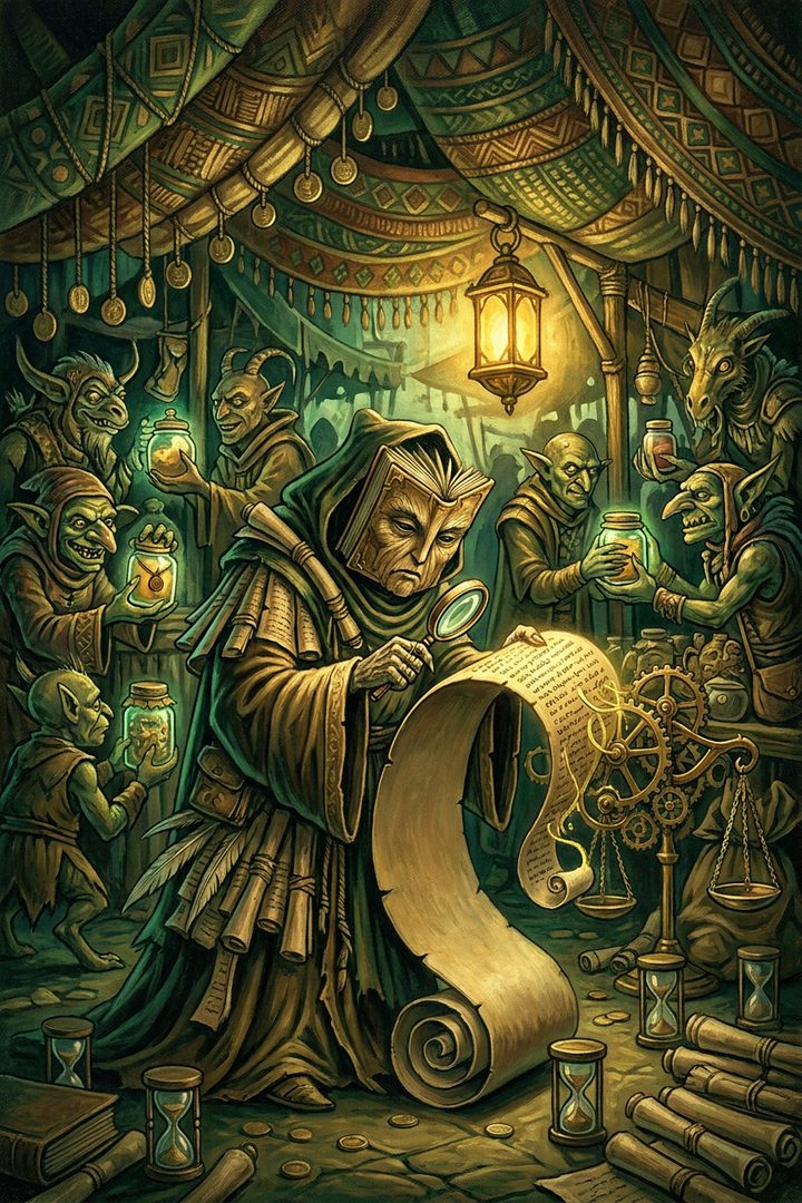 Fine Print: an original painted scene, an illustrated scene