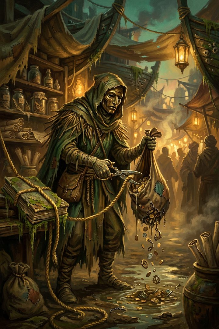 Silt: an original painted scene, an illustrated scene