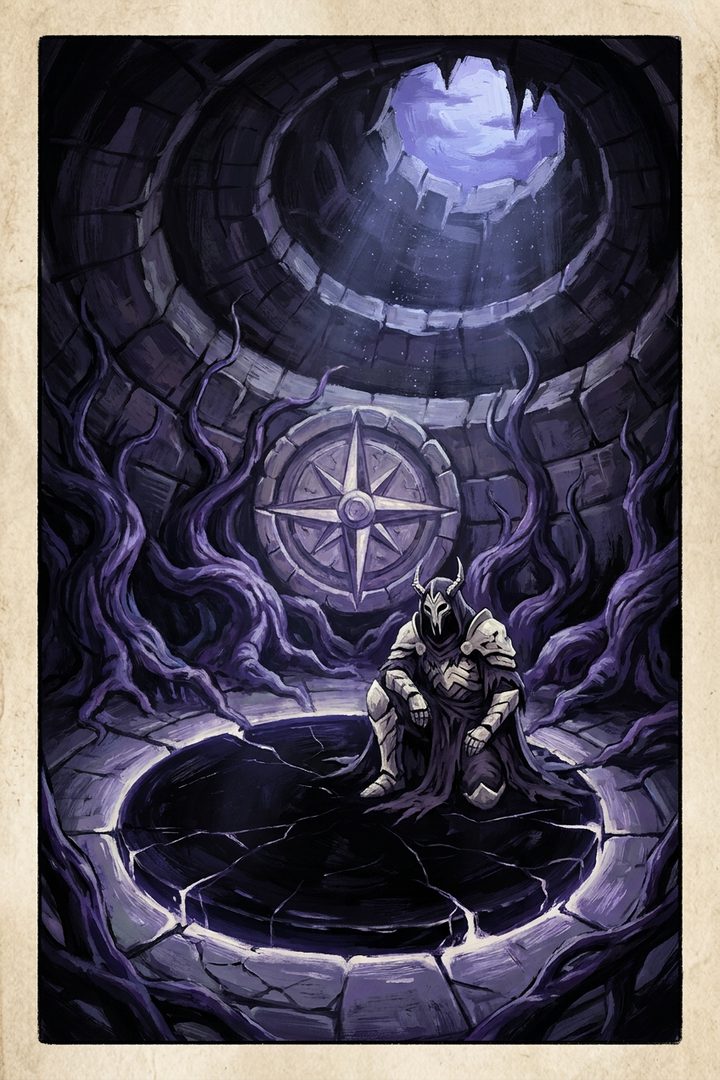 The Turning Point: an original painted scene, an illustrated scene