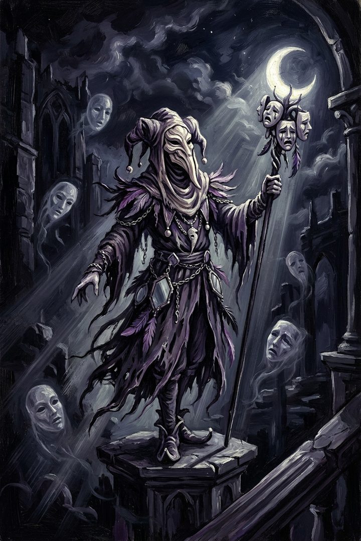 The Good One: an original painted scene, an illustrated scene