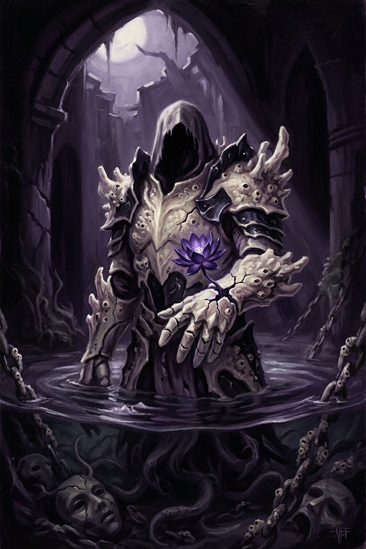 The Second Skin: an original painted scene, an illustrated scene