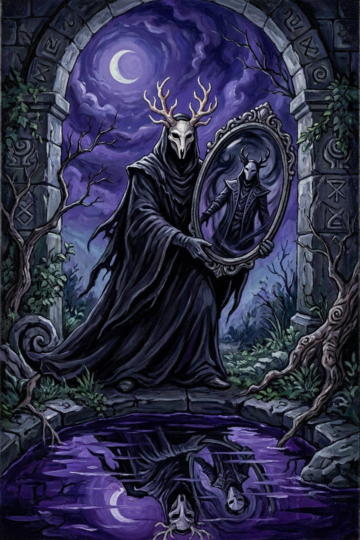 Long Echo: an original painted scene, an illustrated scene